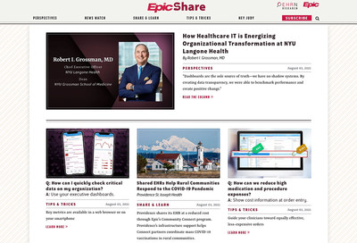EpicShare Is a Space for Healthcare IT Executives to Learn & Share