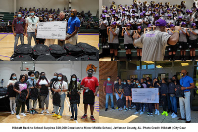 Hibbett & City Gear Surprise Alabama's Minor Middle School With $20,000 Donation To Kick Off The New Year School Year