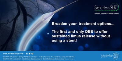 MedAlliance anuncia la finalización de las inscripciones en el estudio japonés de SELUTION SLR™