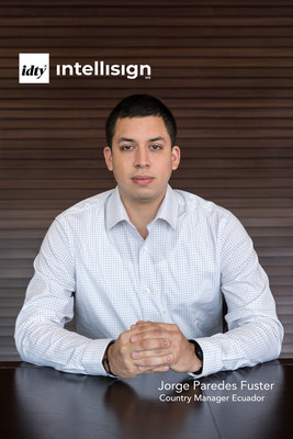 IDTY nombra a Jorge Paredes Fuster como Country Manager Ecuador para liderar la digitalización de acuerdos y contratos electrónicos con Intellisign