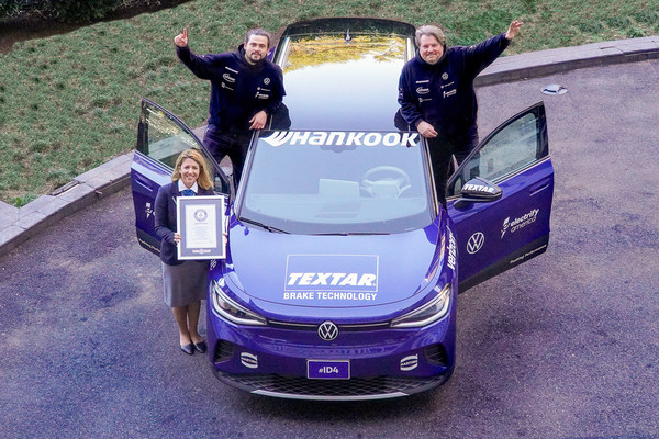 Volkswagen ID.4 USA Tour Sets a New Guinness World Records® Title on Hankook EV Tires