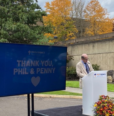 Providence St. Vincent Renames West Pavilion To Honor Phil And Penny Knight