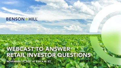 Benson Hill to Host a Q&A Forum for Retail Investors with Say Technologies