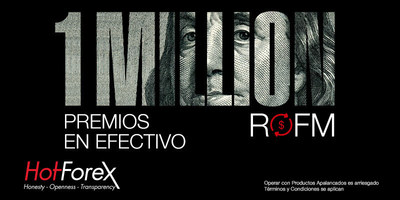 HotForex recompensa a los clientes con ganancias diarias de un premio acumulado de $1 millón