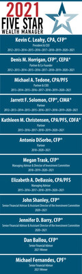 12 from Connecticut Wealth Management Honored as 2021 Five Star Wealth Manager Award Recipients