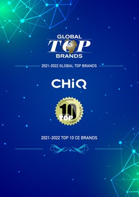 CHiQ es reconocida como una de las 10 principales marcas de productos electrónicos de consumo