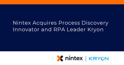 Nintex Acquires Process Discovery Innovator and RPA Leader Kryon