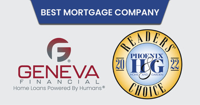 Geneva Financial Named Best In Mortgage for Phoenix Home & Garden Readers' Choice Awards