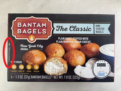DAMASCUS BAKERY RECALLS ONE LOT OF BANTAM CLASSIC BAGELS