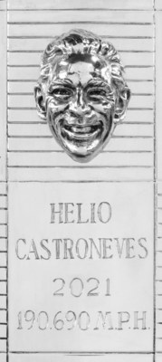 108th Face Unveiled on Borg-Warner Trophy®: 2021 Indianapolis 500 Winner Hélio Castroneves