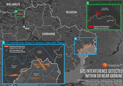 HawkEye 360 Signal Detection Reveals GPS Interference in Ukraine
