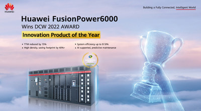 FusionPower6000 de Huawei gana el premio al producto innovador en Data Center World 2022