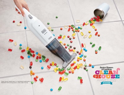 The BLACK+DECKER® dustbuster® AdvancedClean™ Slim Cordless Hand Vacuum Sweeps Up a Better Homes & Gardens 2022 Clean House Award