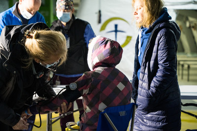 SAMARITAN'S PURSE RECEIVES FIRST PATIENTS AT EMERGENCY FIELD HOSPITAL IN UKRAINE