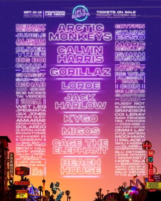 LIFE IS BEAUTIFUL ANNOUNCES MUSIC LINEUP FOR 2022 FESTIVAL