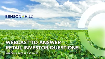 Benson Hill to Host a Q&A Forum for Retail Investors with Say Technologies