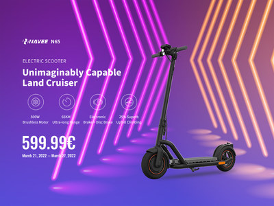 NAVEE N65, EL SCOOTER ELÉCTRICO QUE TE LLEVA A UN ESTILO DE VIAJE MÁS FÁCIL, SEGURO E INTELIGENTE