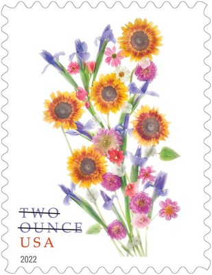 Postal Service Issues Sunflower Bouquet 2-Ounce Stamp