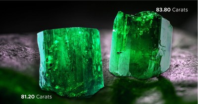 ENORMES Y EXCEPCIONALES:FURA Gems subasta impresionantes esmeraldas naturales de Coscuez, Colombia