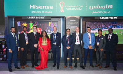El televisor láser Hisense L9G se presenta en el sorteo de la final de la Copa Mundial y se lanza oficialmente la campaña de marketing global #PerfectMatch