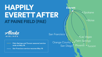 Alaska Airlines is all-in at Paine Field - our full schedule resumes this June