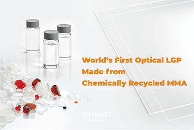 CHIMEI anuncia la primera placa de guía de luz óptica hecha de MMA reciclado químicamente