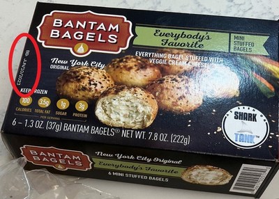 DAMASCUS BAKERY RECALLS ONE LOT OF BANTAM BAGELS EVERYBODY'S FAVORITE VEGGIE CREAM CHEESE
