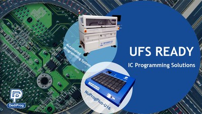 DediProg promueve la solución de programación universal TODO EN UNO, preparada para UFS.