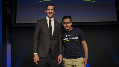 Faaris Zuberi from Rockville, Maryland, awarded $15,000 from Prudential Financial at inaugural Emerging Visionaries Summit