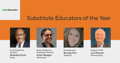 Kelly Education Announces 2022 Substitute Educator of the Year Award Recipients
