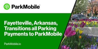 Fayetteville, Arkansas, Transitions all Parking Payments to ParkMobile's Contactless Payment Solution