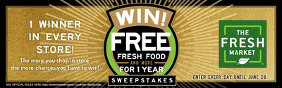 THE FRESH MARKET INVITES GUESTS TO WIN FREE FRESH FOOD AND MORE FOR A YEAR
