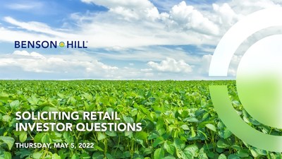Benson Hill to Host a Q&A Forum for Retail Investors with Say Technologies