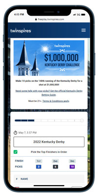 Chalkline Powers TwinSpires' $1,000,000 Kentucky Derby Challenge for Fourth Consecutive Year