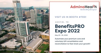 Meet AdminaHealth® in Booth #700 at BenefitsPRO Broker Expo 2022