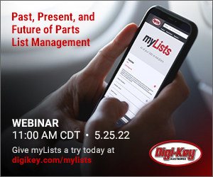Digi-Key Electronics Introduces myLists Quotes