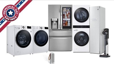 CELEBRATE SUMMER WITH MAJOR MEMORIAL DAY SAVINGS ON LG HOME APPLIANCES