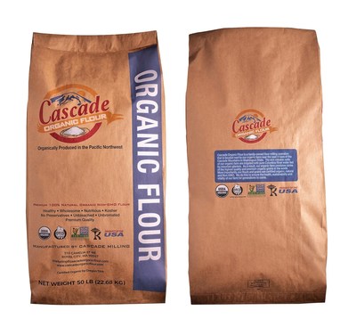 Cascade Organic Flour Unveils New 50 lb. Bag for Distributors, Commercial & Wholesale Bakeries, and School Foodservice