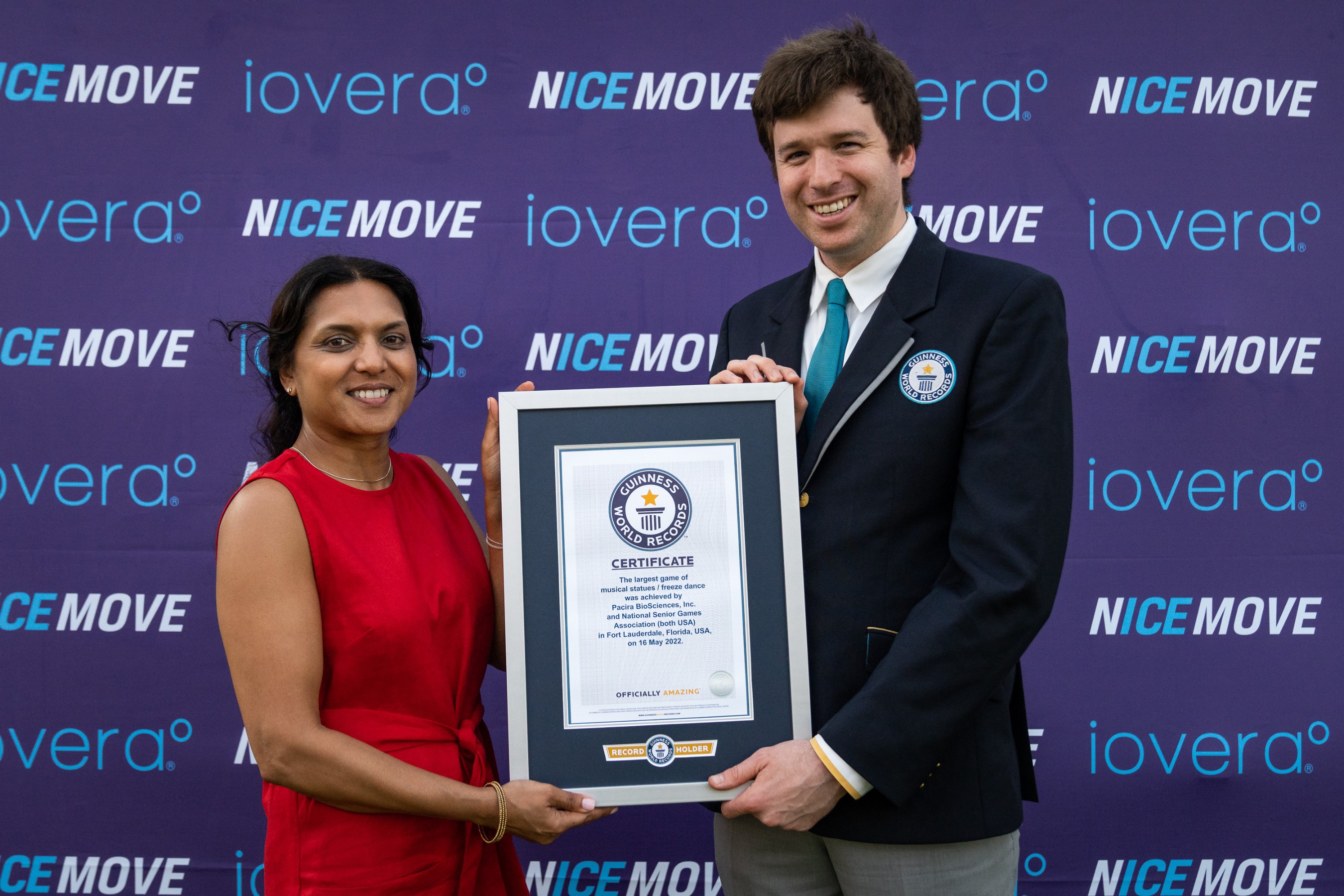 Pacira BioSciences and the National Senior Games Association Break a GUINNESS WORLD RECORDS™ Title for the Largest Game of Freeze Dance