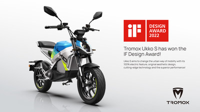 La Tromox Ukko S obtiene el premio iF Design Award 2022