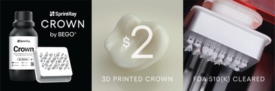 SprintRay's latest resin will make restorative 3D printing more affordable than ever, empowering clinicians to provide accessible, customized care to their patients.