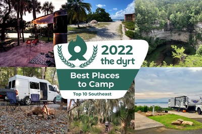 The Dyrt Announces the 2022 Best Places To Camp: Top 10 in the Southeast