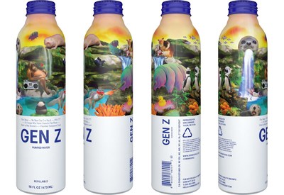 New Water Brand, GEN Z Water, Debuts with Bold, Quirky Design