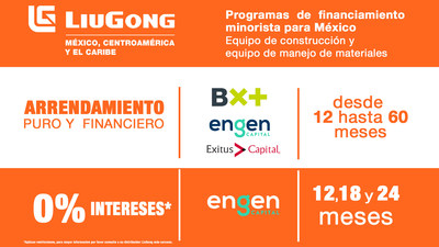 LiuGong anuncia Nuevas Opciones de Financiamiento para Maquinaria Pesada en México