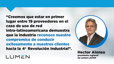 Lumen ranquea primera en el Informe Global 2021 de Gartner sobre Capacidades Críticas para Servicios de Red, por caso de uso LATAM