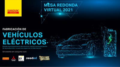 Sandvik Coromant organiza Mesa Redonda Virtual "Fabricación de vehículos eléctricos"
