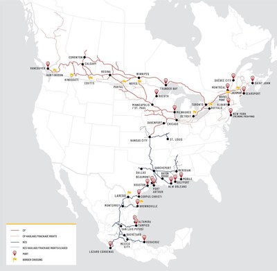 Canadian Pacific and Kansas City Southern Agree to Combine to Create the First U.S.-Mexico-Canada Rail Network