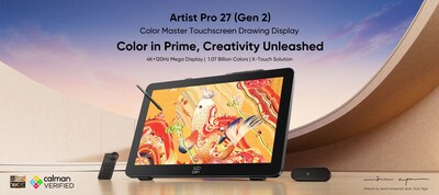 XPPen lanza Artist Pro 27 (Gen 2), una pantalla de dibujo integral con rendimiento de color nivel maestro y solución X-Touch