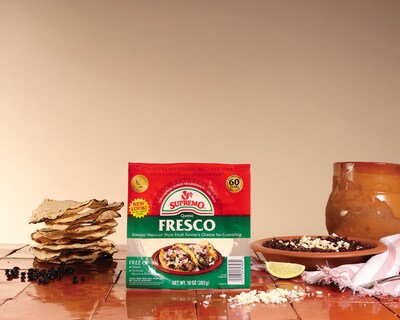 V&V Supremo® presenta una nueva imagen para el empaque de su Queso Fresco con el color rojo característico de la marca