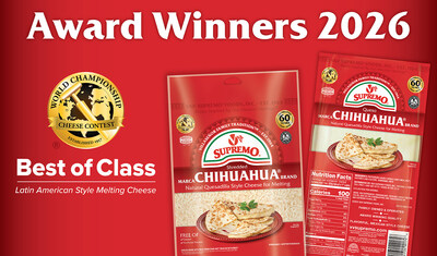 V&V Supremo Foods, Inc. Gana el Mejor de su Clase y Seis Medallas en el Concurso de Queso del Campeonato Mundial